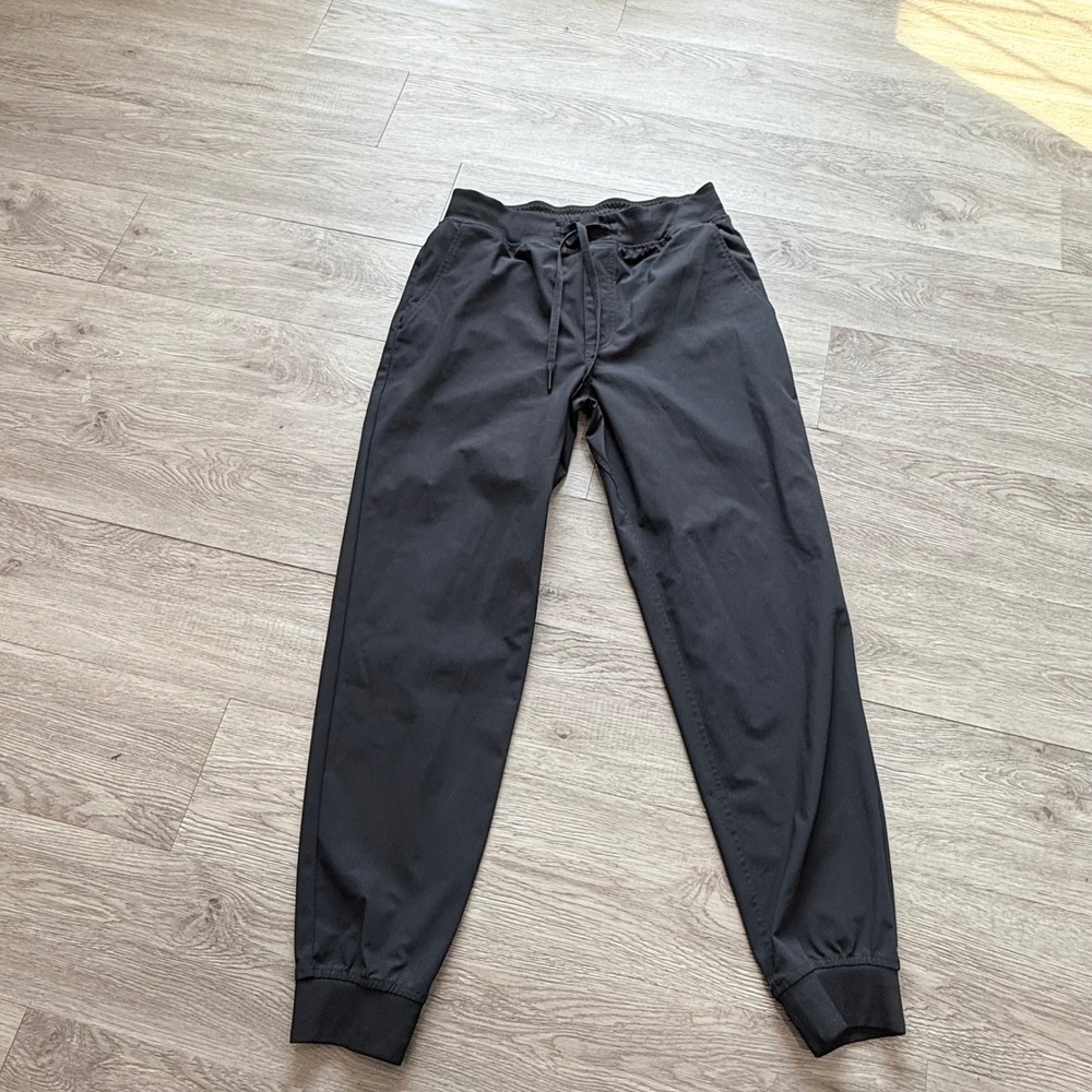 Rhoback Mens Active Jogger Pants Black Drawstring Golf Athleisure Size M